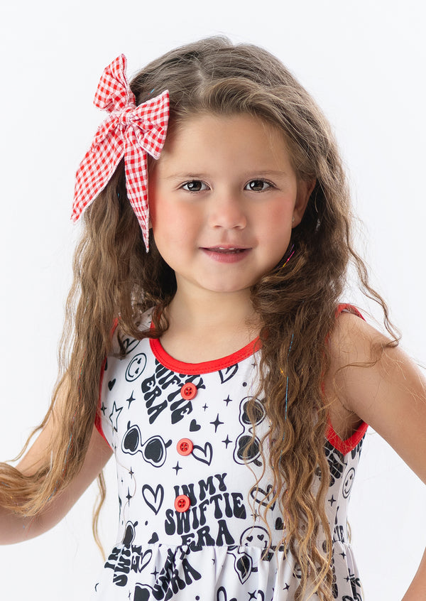 Girls Twirl Dress with matching bow