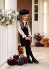 Blackberry & Cream Ruffle Dress | Girls Fall Dresses