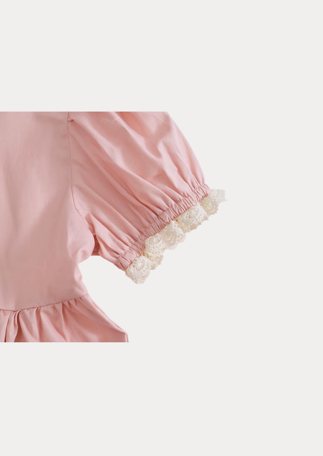 Bloom Cut Lace Applique Dress in Pink
