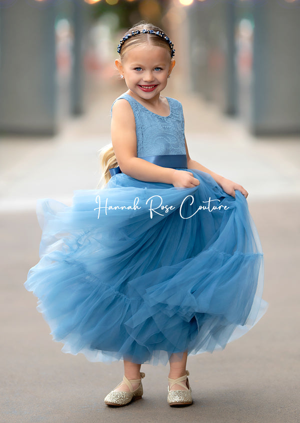 Toddler Girl Ruffled Leaf Print Long-sleeve Dress