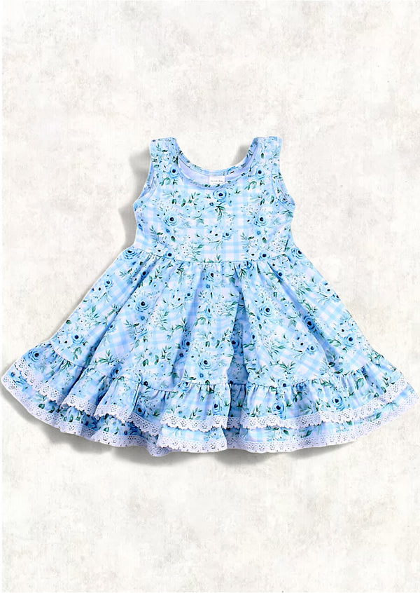 Toddler Girl Lace Trimmed Dress