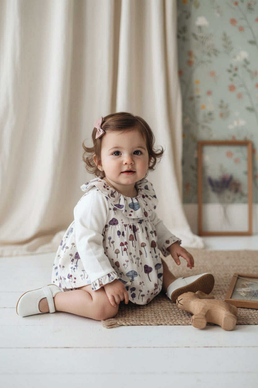 Blue Violet Mushrooms Bloomer Set