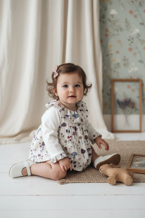 Blue Violet Mushrooms Bloomer Set