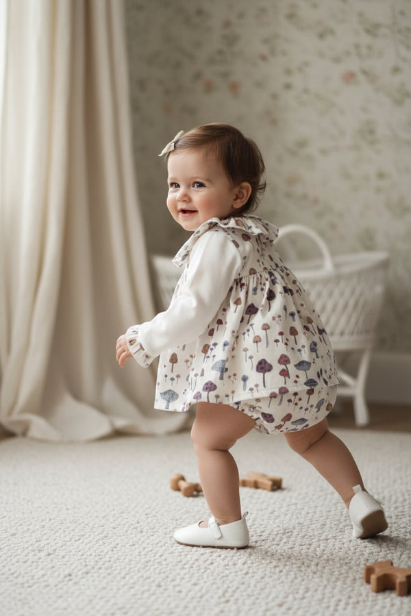 Blue Violet Mushrooms Bloomer Set