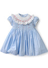 toddler smocked bishop collar dress