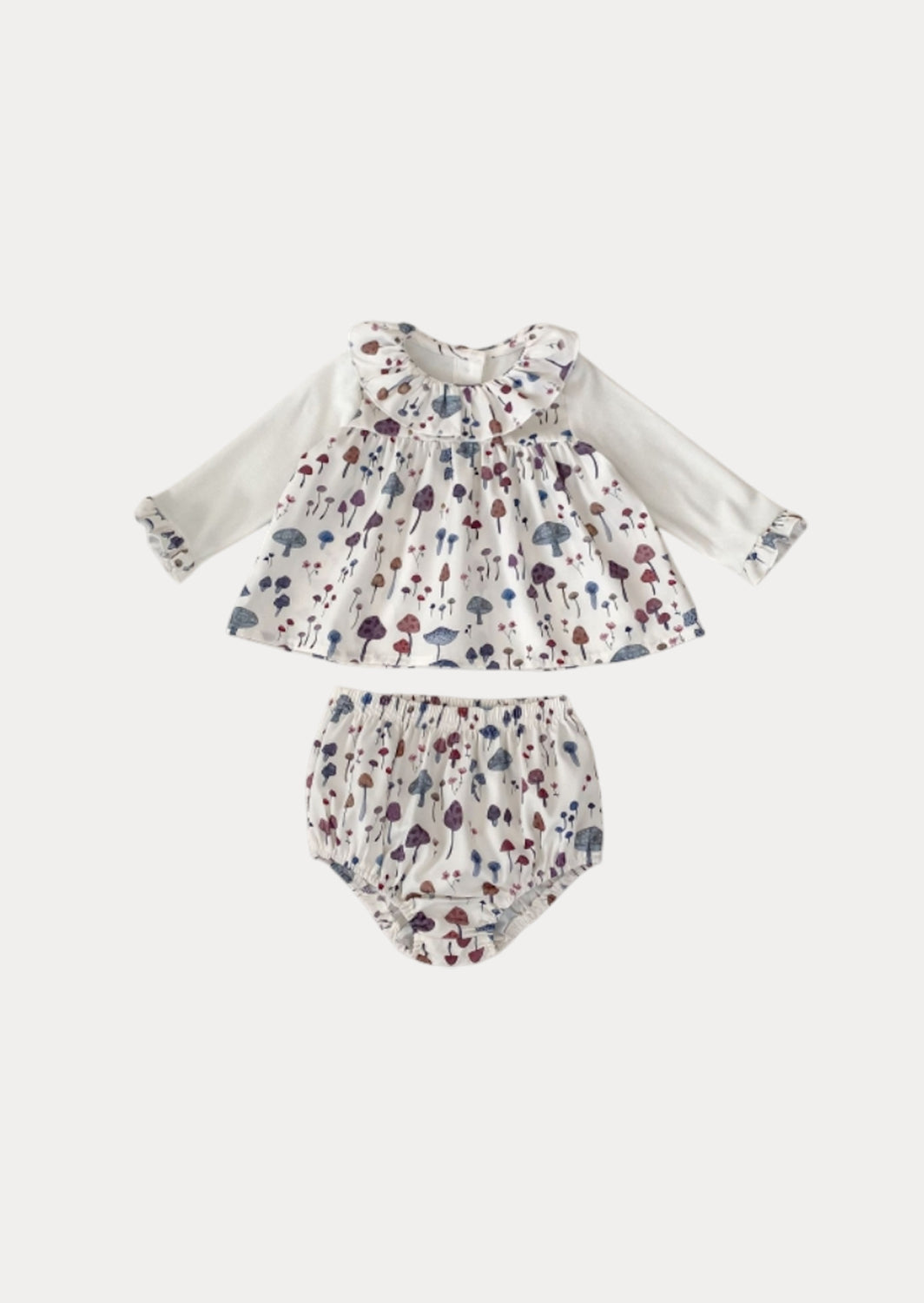 Blue Violet Mushrooms Bloomer Set