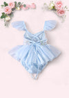 Whimsy Sequin Romper in Blue