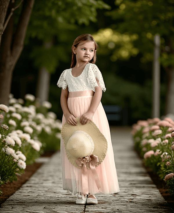 Girls Boho Dress Girls Boho Flower Dress - Lace Ruffle Sleeve Maxi Gown For Wedding & Parties Lace Floral Maxi Gown Wedding Party Dress Girls Boho Dress Girls Boho Flower Dress - Lace Ruffle Sleeve Maxi Gown For Wedding & Parties Lace Floral Maxi Gown Wedding Party Dress
