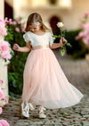 blush boho flower girl dresses for toddlers