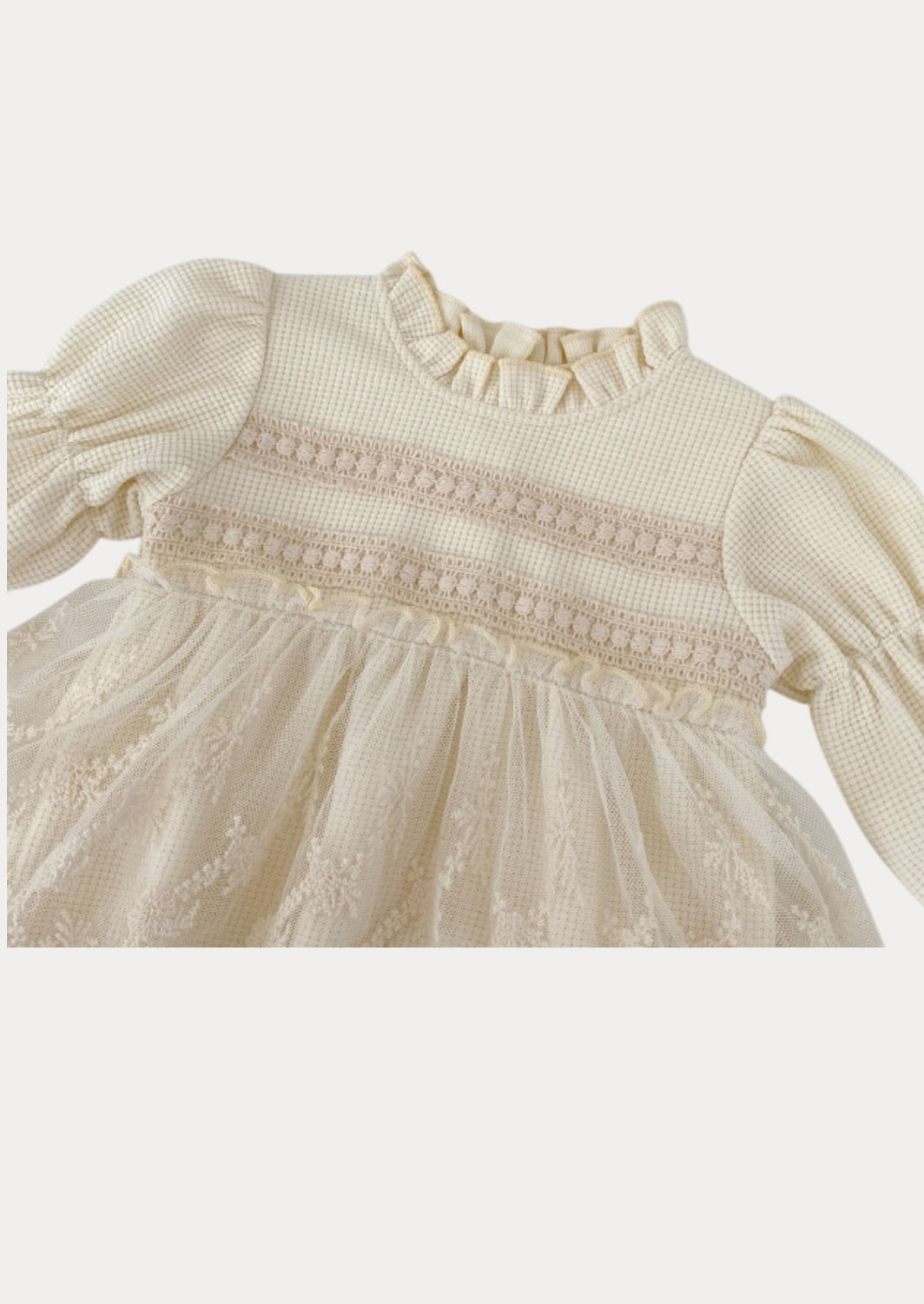 Blythe Lace Overlay Knit Romper