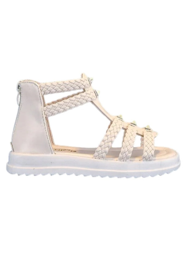 Toddler girl white sandals