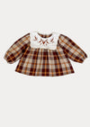 Autumn Brown Plaid Bloomer Set