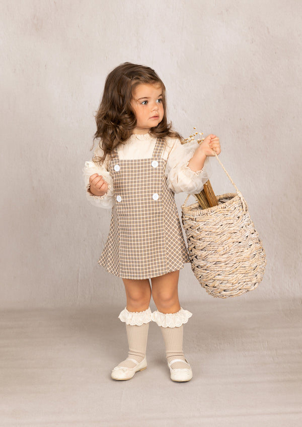 Jenna Dress in Beige