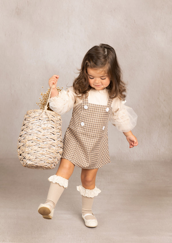 Jenna Dress in Beige