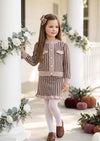Girls Button Down Sweater & Skirt Set | Girls Fall Clothes & Outfits