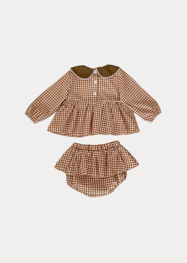 Willamina Bloomer Set in Brown