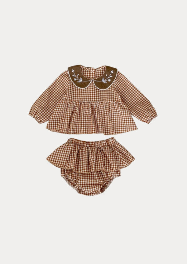 Willamina Bloomer Set in Brown