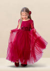 Azazie burgundy flower girl dresses