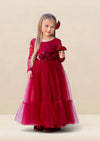 burgundy flower girl dresses