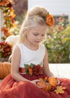 Custom Fall Colors Flower Sash Belt