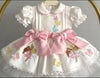 Bows & Butterflies Girls Embroidered Cotton Party Dress