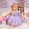 Butterfly Fairytale Party Dress in Lavender | cake smash dress for baby girl