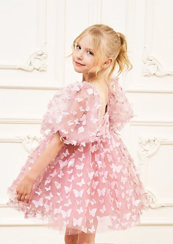 Girls Luxury Party Dress in Pink
