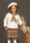 Camille Sweater Skirt Set || Brown Plaid
