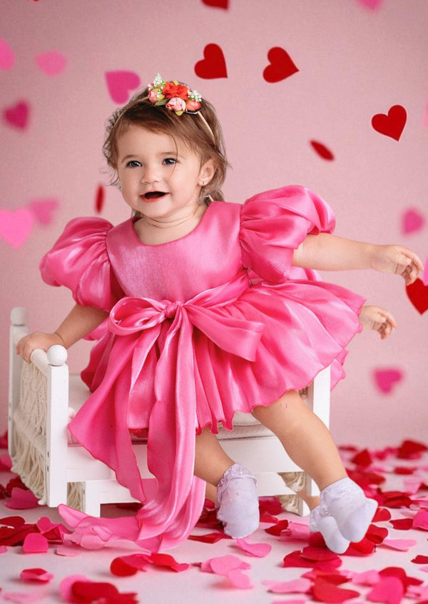 Cherry Fizz Romper || Hot Pink
