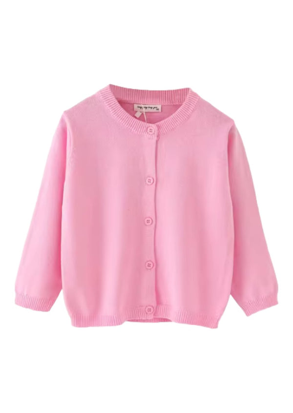 girls pink cardigan sweater