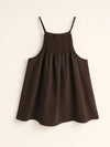 Girls Brown Cotton Pinafore & Dress Set | Girls Fall Dresses