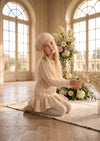 Cecile Charm Knit Dress Ivory | Girls Fall Dresses, Fall Clothing