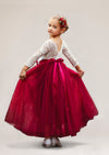 burgundy flower girl dress for toddlers