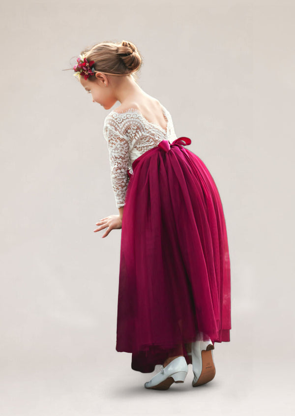 jewel tone flower girl dresses