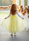 fall flower girl dresses in yellow