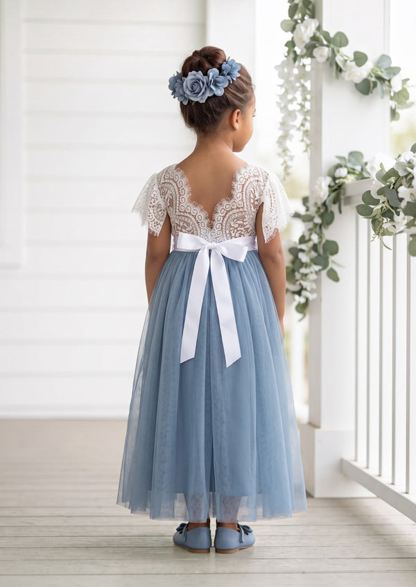 Dusty Blue Flower Girl Dress - Flower Girl Dresses