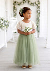 Sage Flower Girl Dress - Flower Girl Dresses