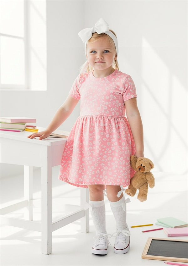 Charlotte Pink Floral Twirl Dress
