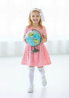 Girls Charlotte Pink Floral Twirl Dress - Twirl Dresses