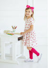 Girls Charlotte Rose Twirl Dress in Pink Rose & White - Twirl Dresses