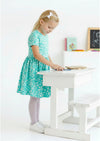 Girls Charlotte Twirl Dress in Aqua - Twirl Dresses