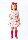 Girls Charlotte Rose Twirl Dress in Pink Rose & White - Twirl Dresses