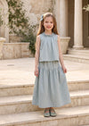 Château Bleu Check Skirt & Top Set