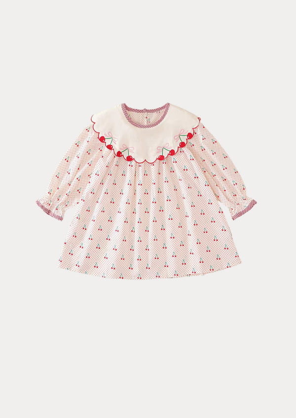 Chérie Cherry Print Dress