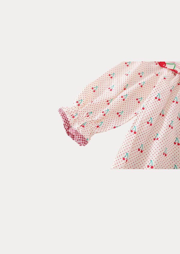 Chérie Cherry Print Dress