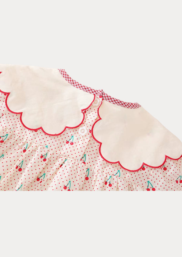 Chérie Cherry Print Dress