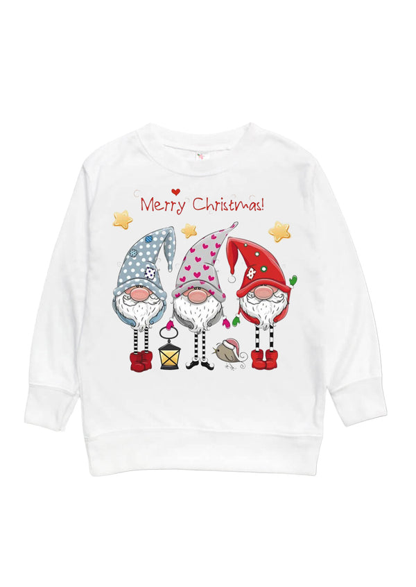Girls three elves Christmas shirt