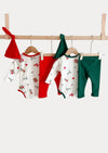 Christmas Onesie 3 Piece Set Red