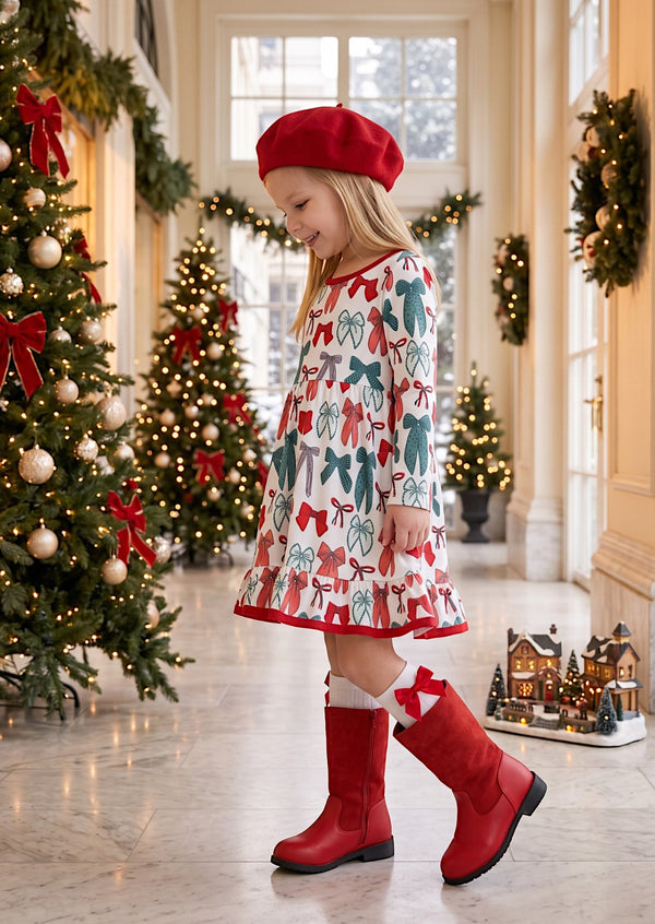 Fancy Bows Holiday Dress