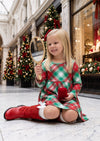 Merry Bright & Plaid Holiday Dress | Girls Christmas Dress